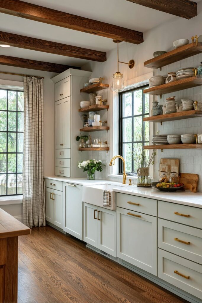 Classic White Shaker Cottage Kitchen