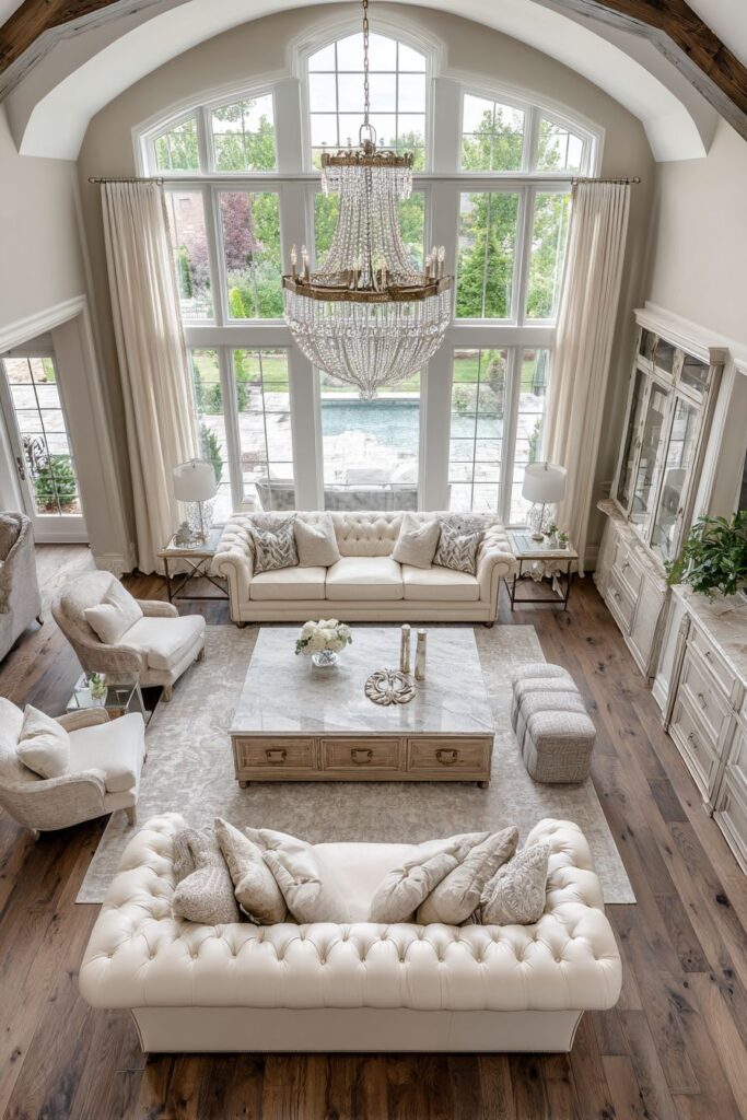 Sophisticated Neutral Sanctuary with Chesterfield Elegance