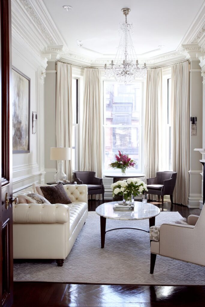 Sophisticated Neutral Sanctuary with Chesterfield Elegance