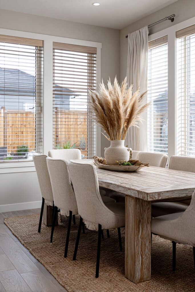 Reclaimed Wood Dining Table with Natural Weathered Finish