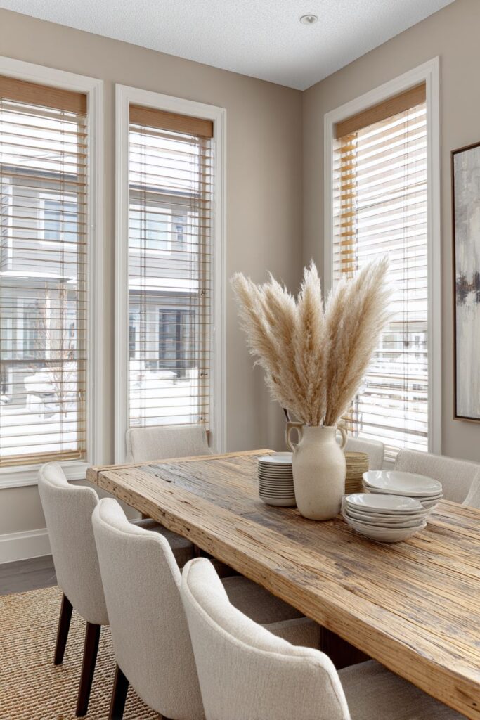 Reclaimed Wood Dining Table with Natural Weathered Finish
