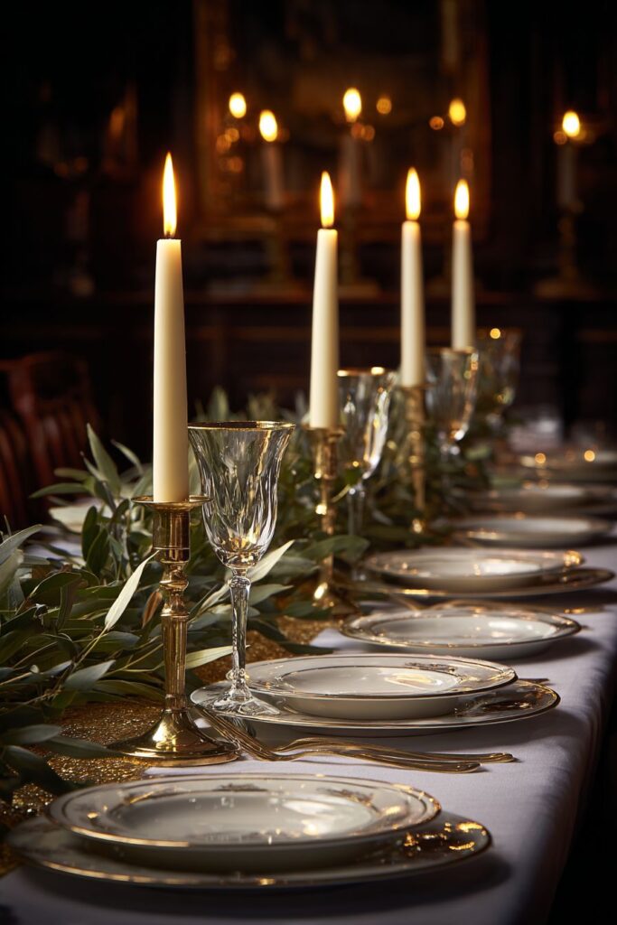 Sophisticated Gold and White Elegance