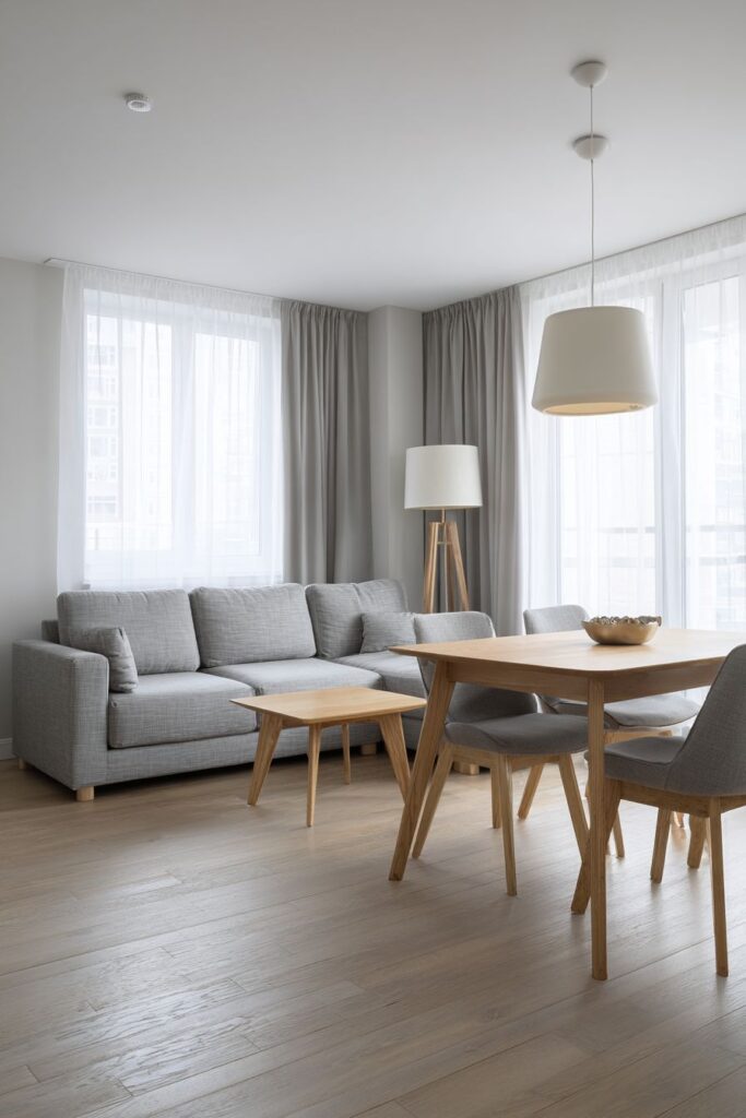 Open-Plan Efficiency with Contemporary Neutrals