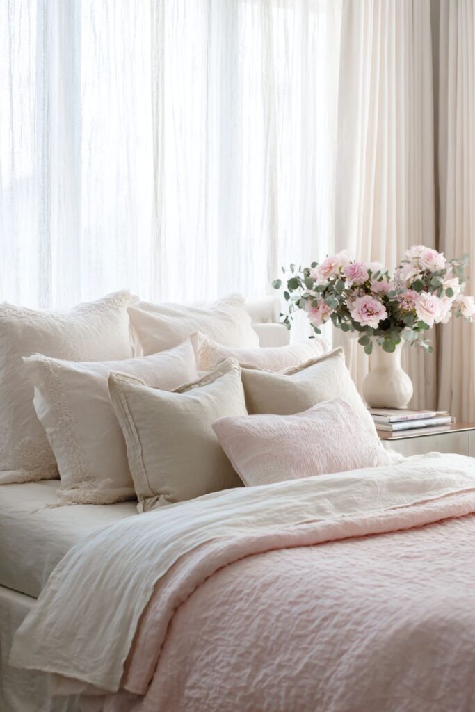 Serene White and Blush Sanctuary