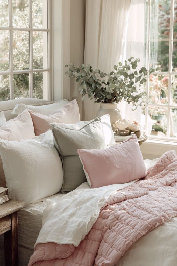 Serene White and Blush Sanctuary