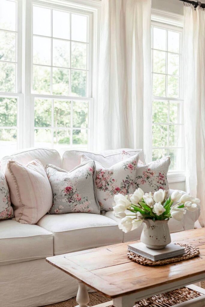 Pastel Paradise with Cream Linen Elegance