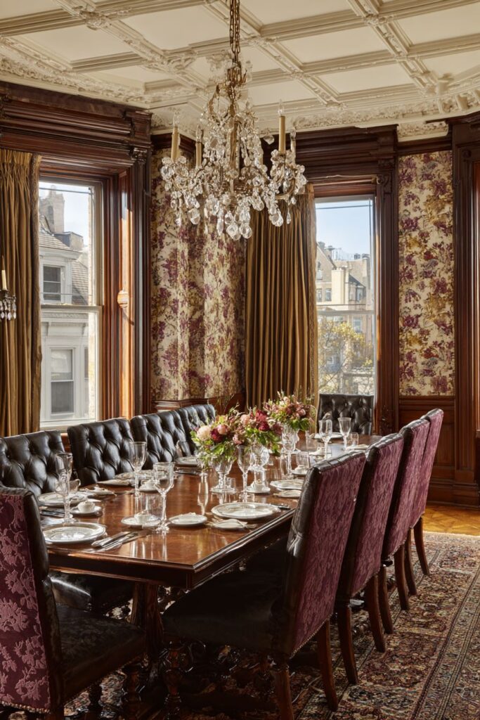 Grand Mahogany Formal Dining Splendor