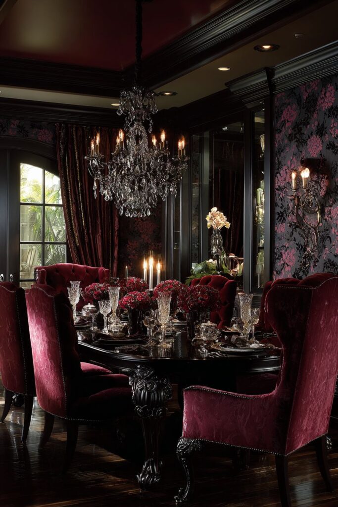 Grand Mahogany Formal Dining Splendor