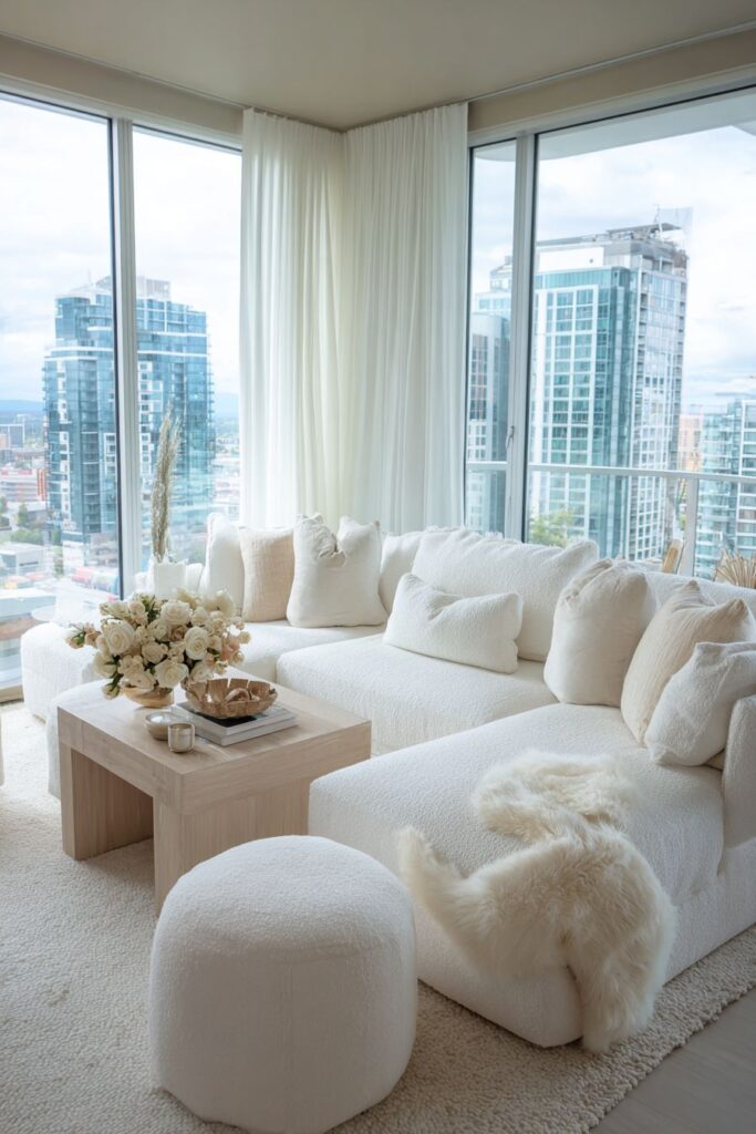 Textured White Linen Sanctuary