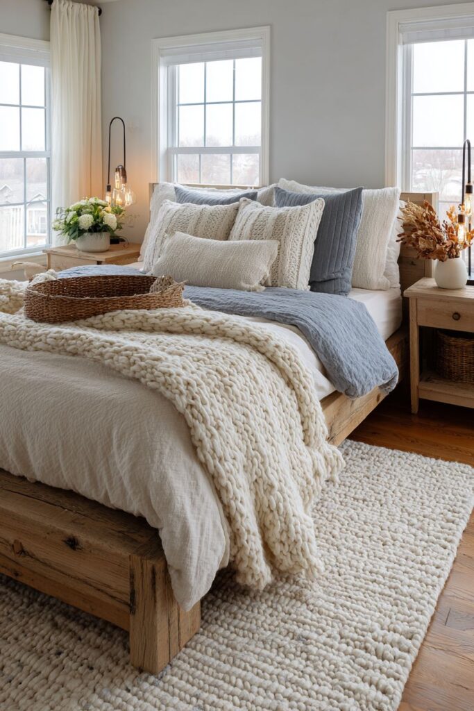 Layered Luxury Platform Bed Retreat