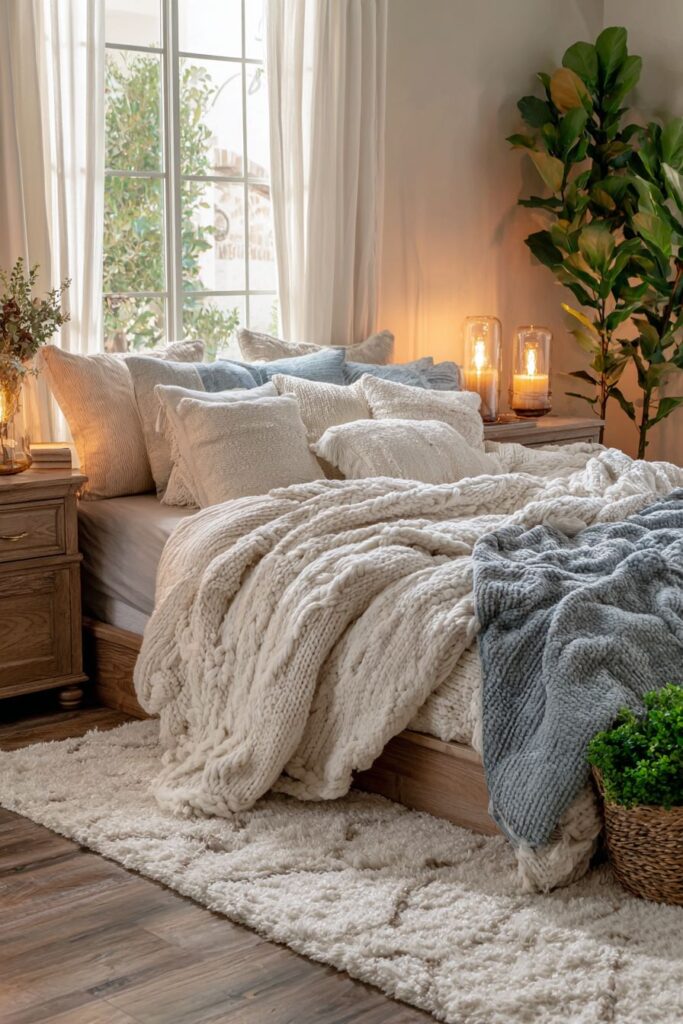 Layered Luxury Platform Bed Retreat