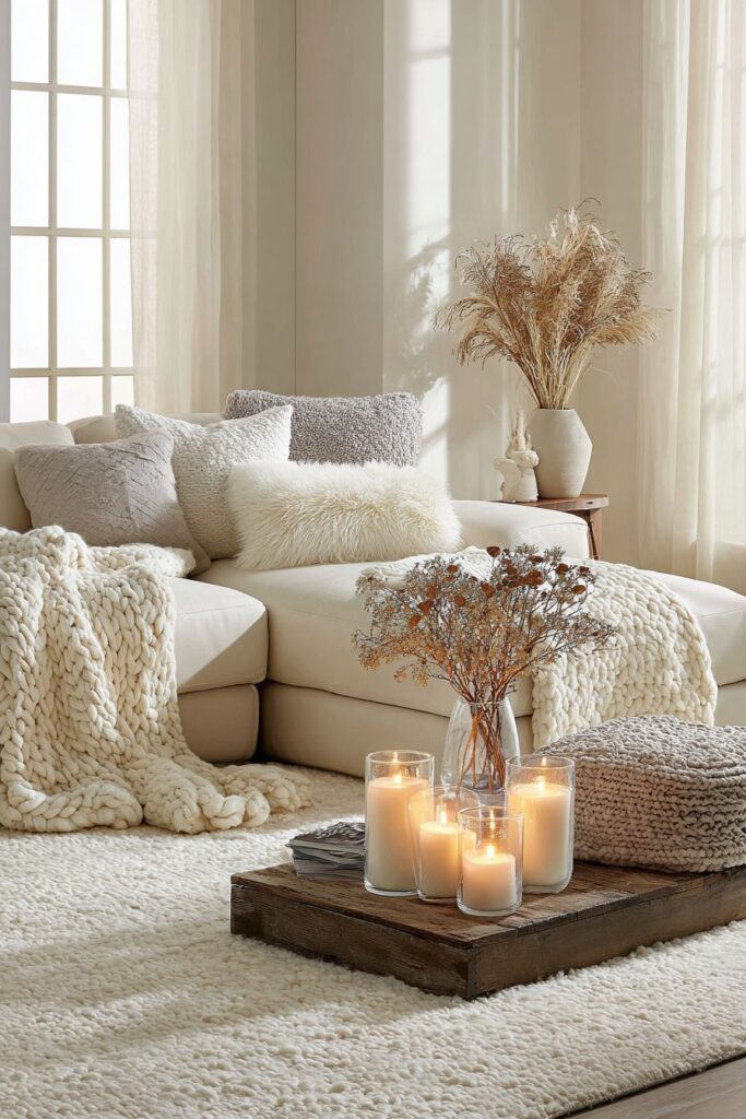 Cream and Ivory Living Room Sanctuary