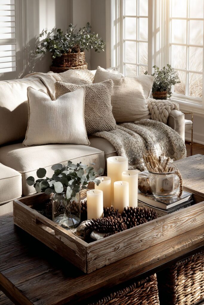Rustic Wooden Coffee Table Winter Haven