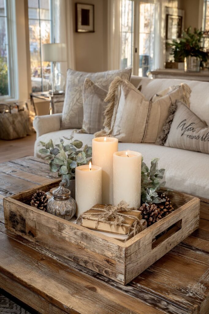 Rustic Wooden Coffee Table Winter Haven