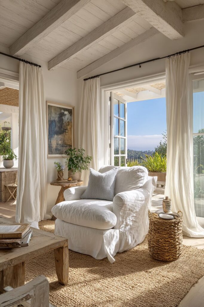 Coastal Casual: Breezy White Linen