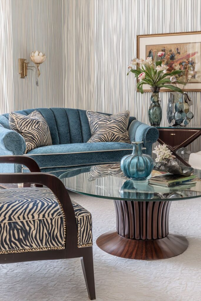 Exotic Materials with Peacock Blue Drama