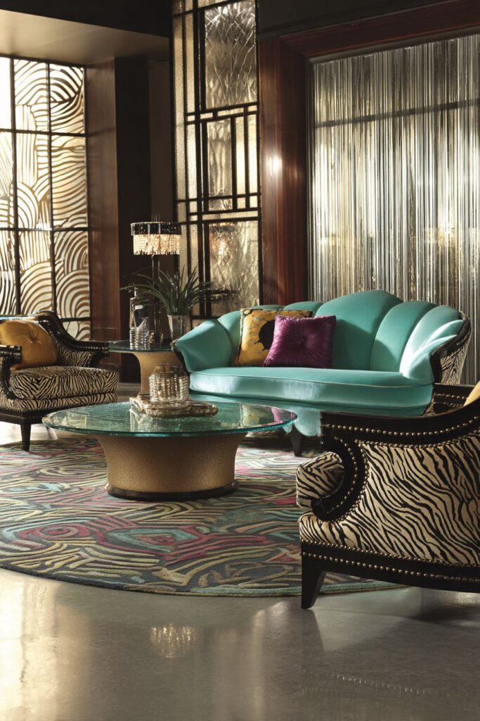 Exotic Materials with Peacock Blue Drama