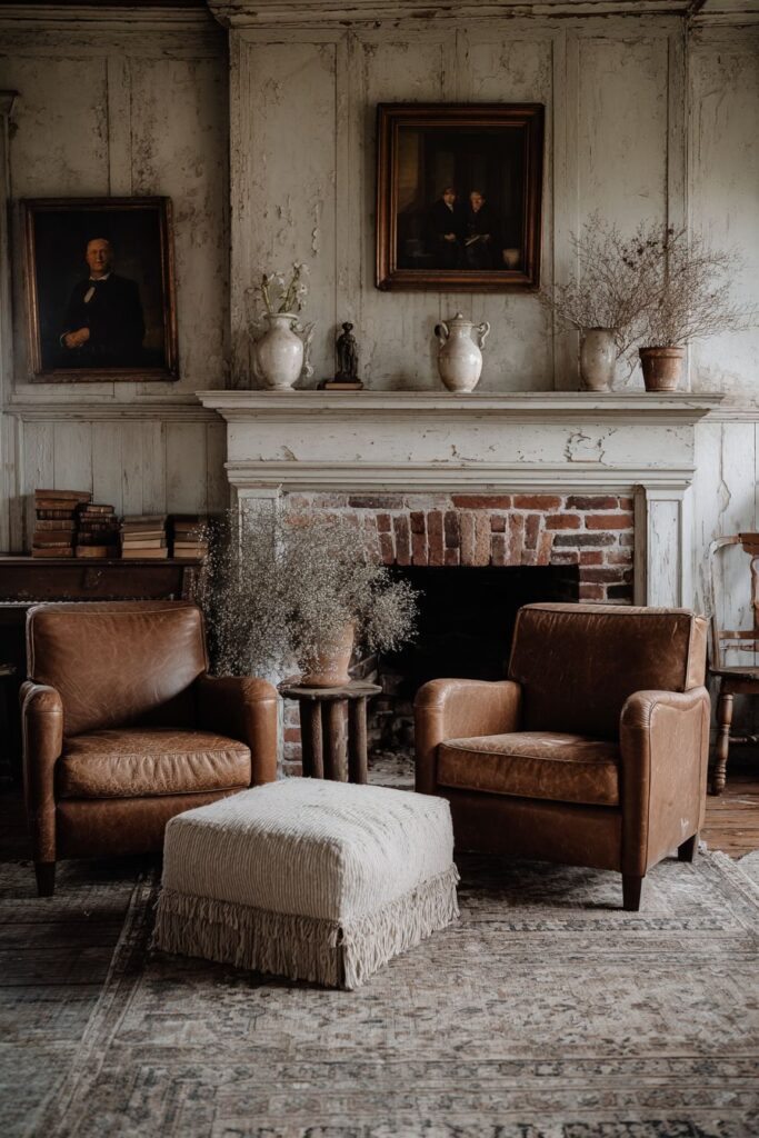 Layered Hearth with Accumulated Treasures