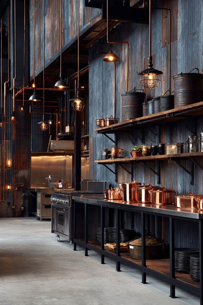 Steel Stud Framing and Galvanized Metal Panels