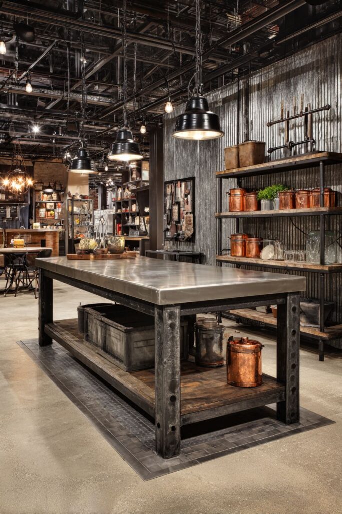 Steel Stud Framing and Galvanized Metal Panels