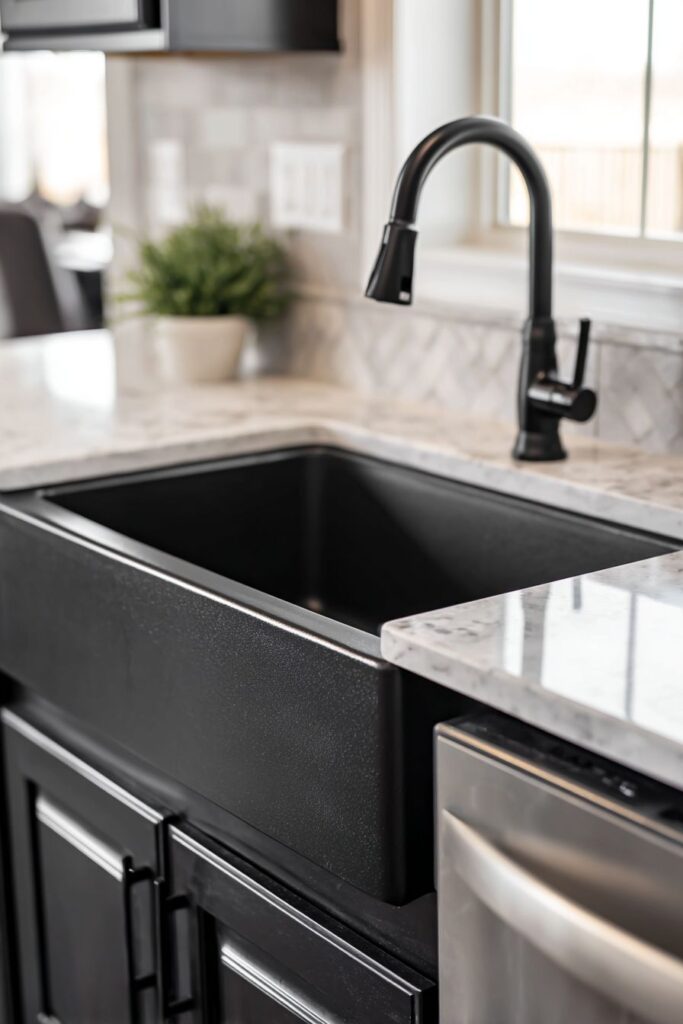 Black Kitchen Sink Ideas