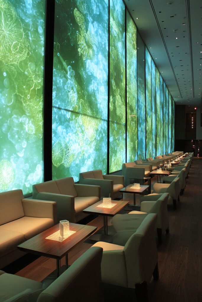 LED Backlit Panels for Dramatic Accent Wall Features