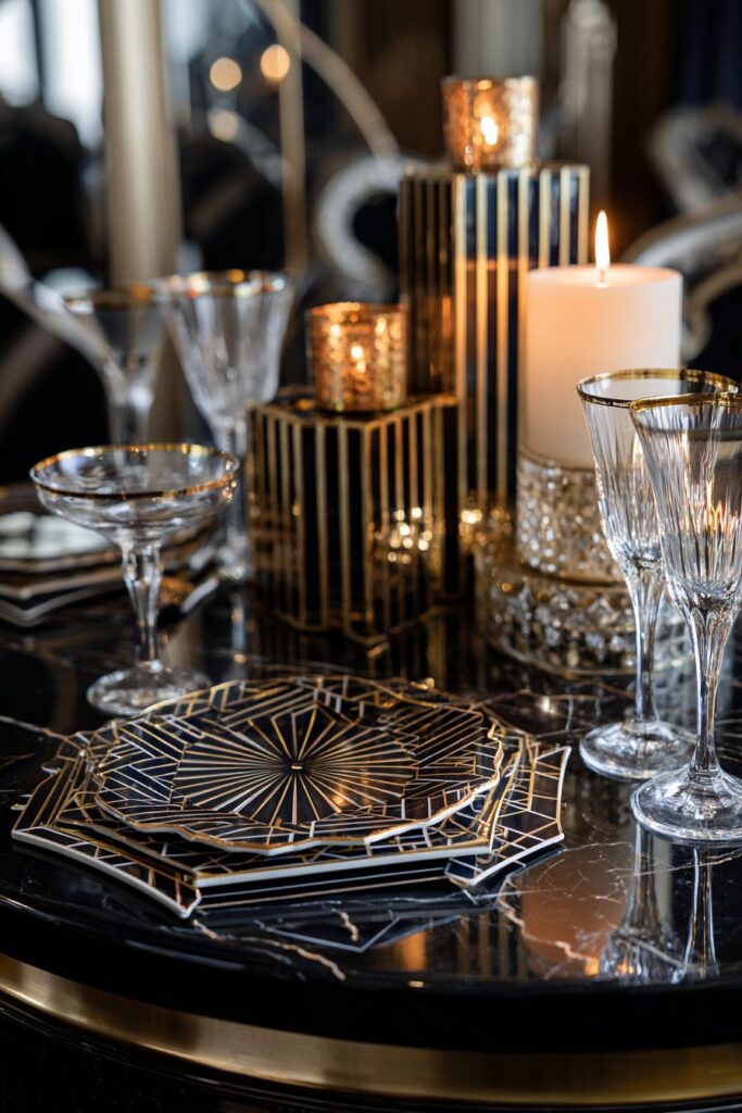 Art Deco Geometric Glamour