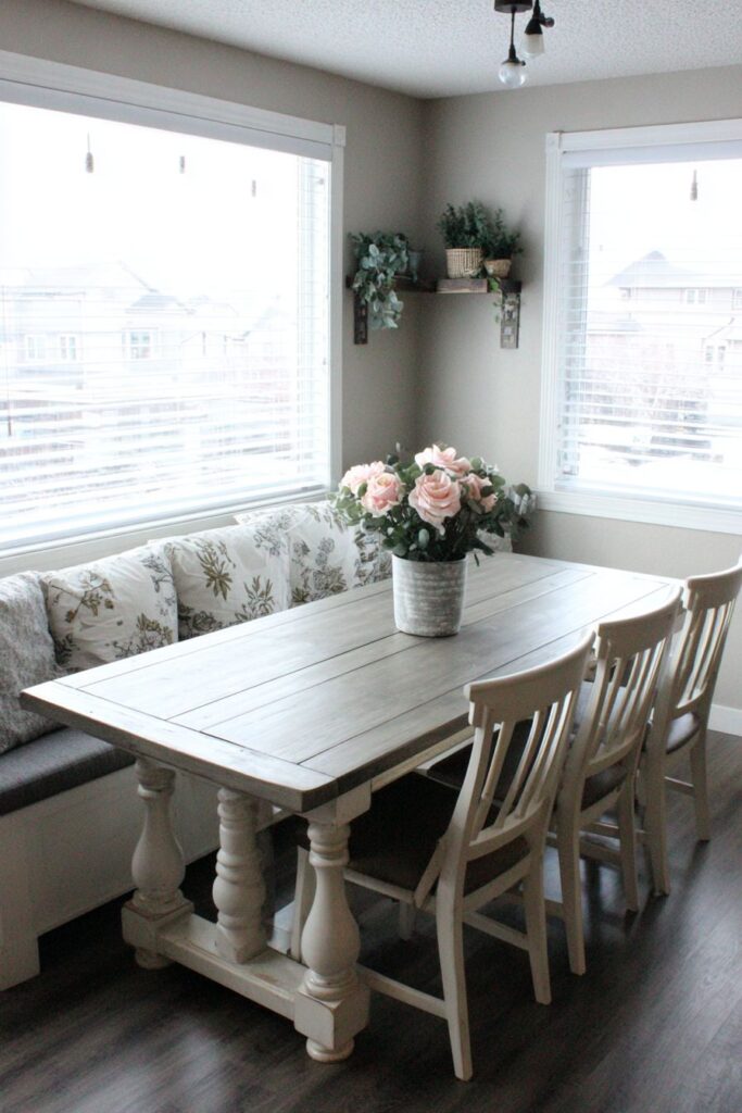 Farmhouse Trestle Table with Removable Leaf