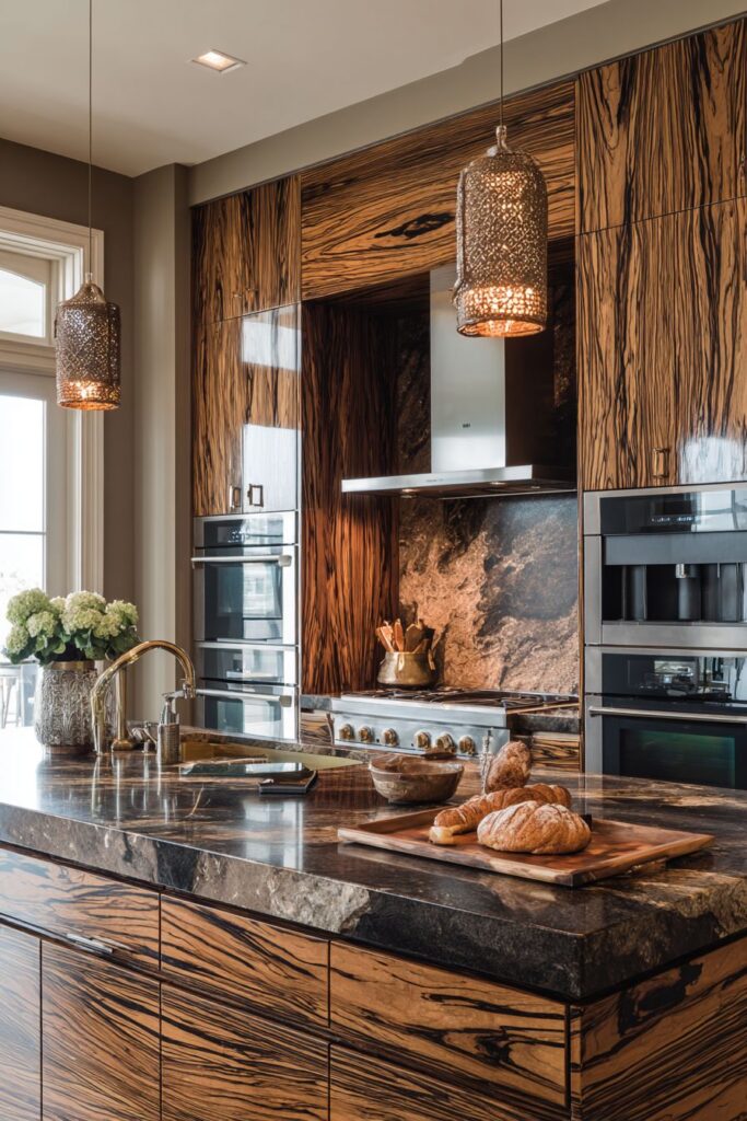 Luxury Exotic Zebrawood Statement Design