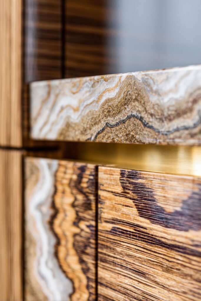 Luxury Exotic Zebrawood Statement Design