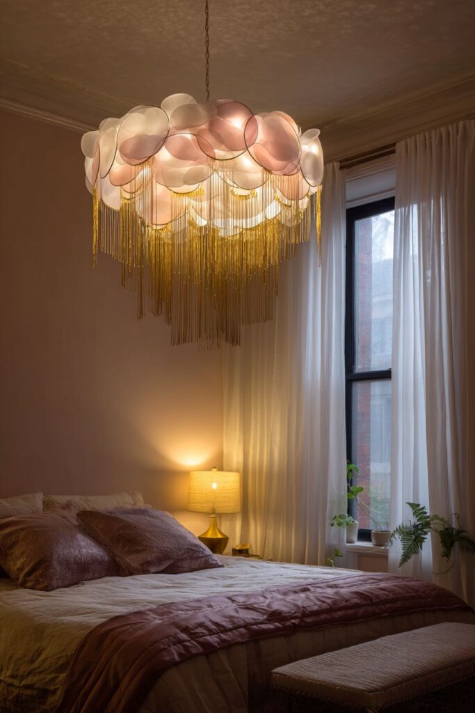 DIY Photo Chandelier Memory Piece