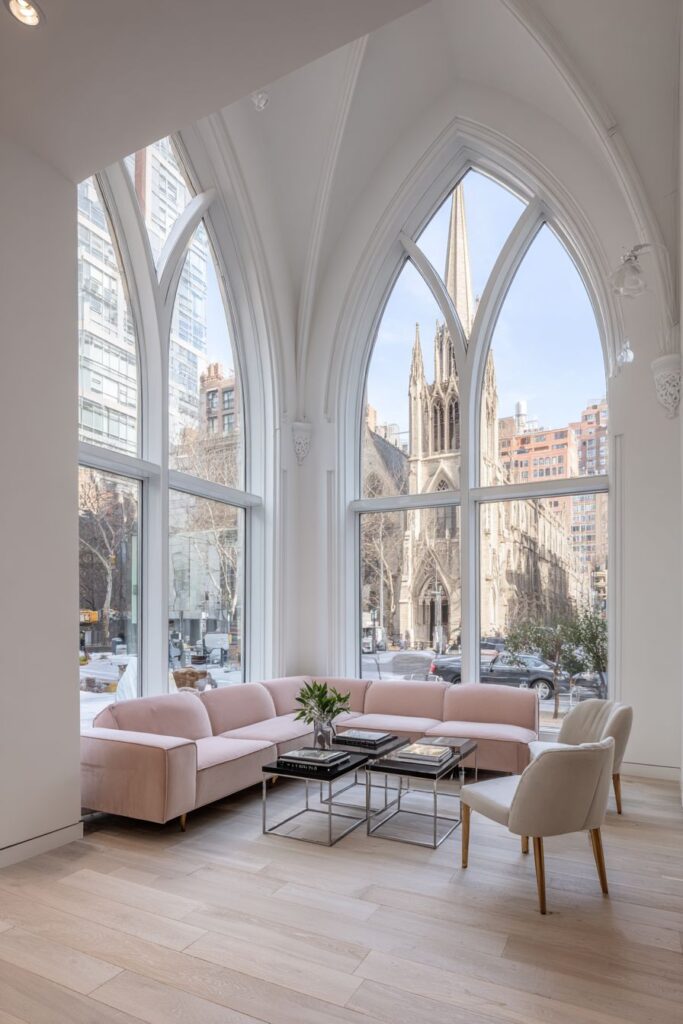 Monumental Archway with Shell Pink Sophistication