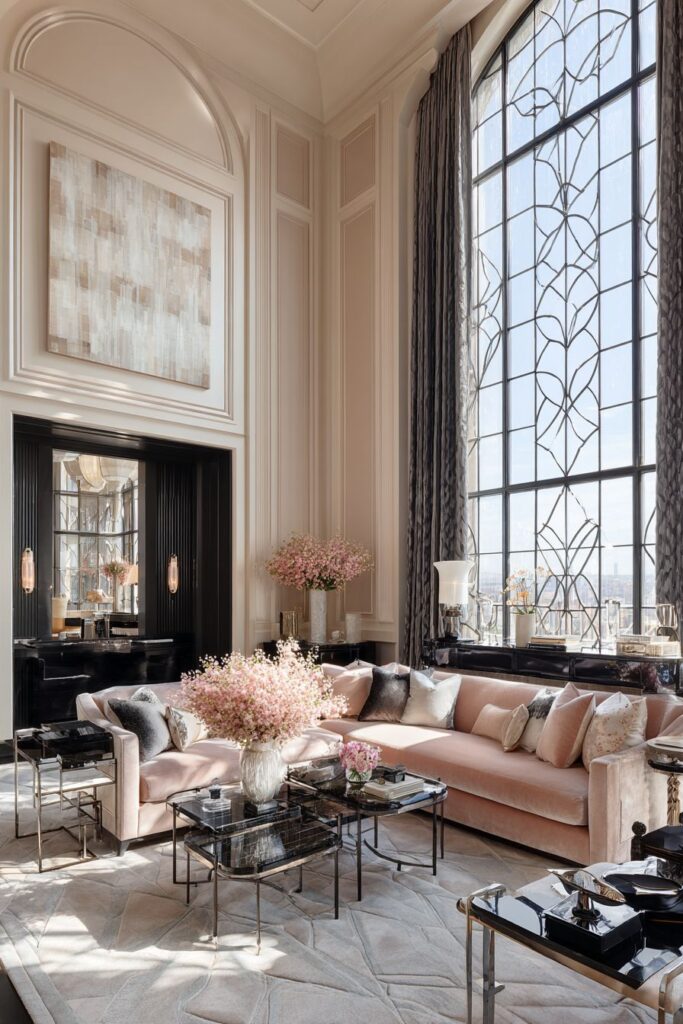 Monumental Archway with Shell Pink Sophistication