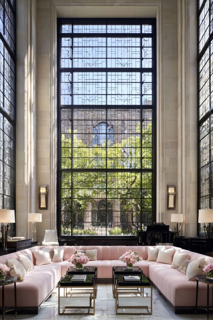 Monumental Archway with Shell Pink Sophistication