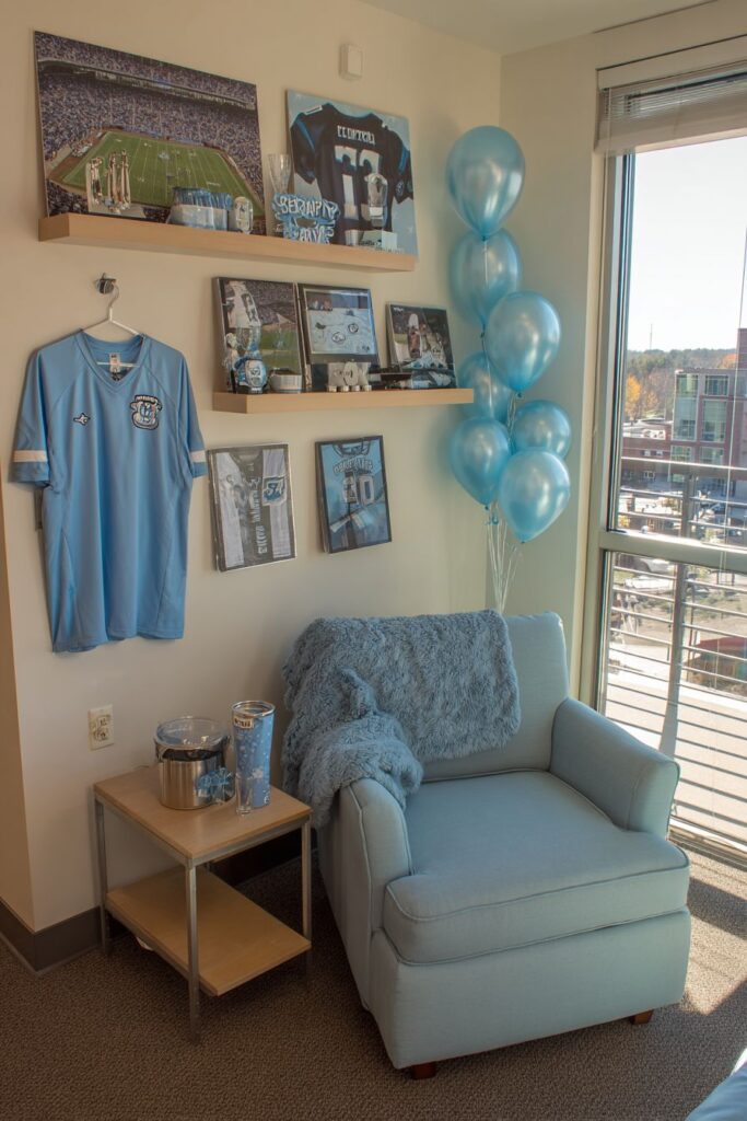 Sporty Corner with Trophy Display