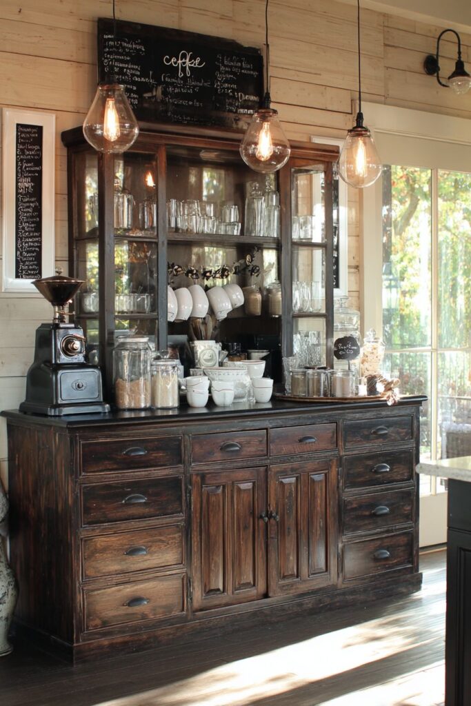 Cottage Kitchen Coffee Station