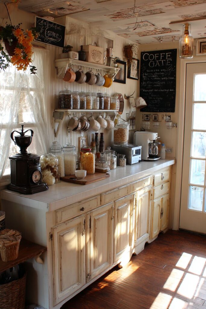 Cottage Kitchen Coffee Station