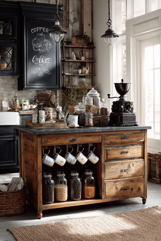 Cottage Kitchen Coffee Station