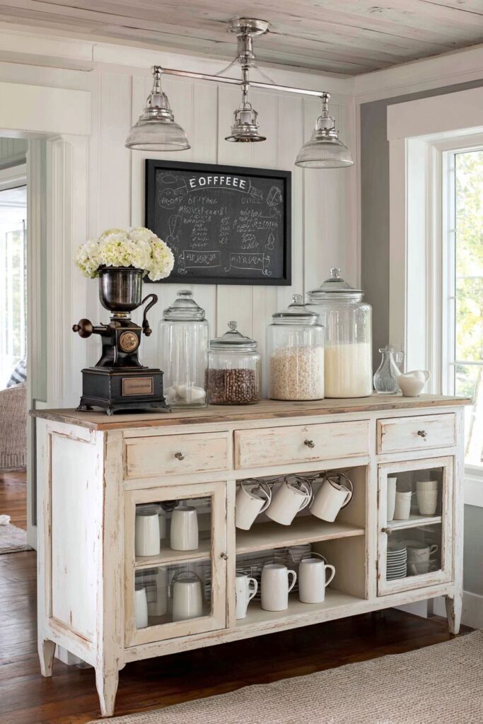 Cottage Kitchen Coffee Station