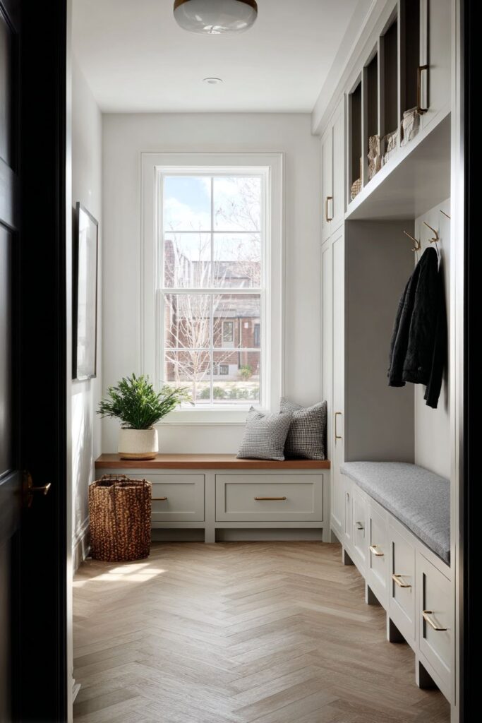 Modern Mudroom Efficiency