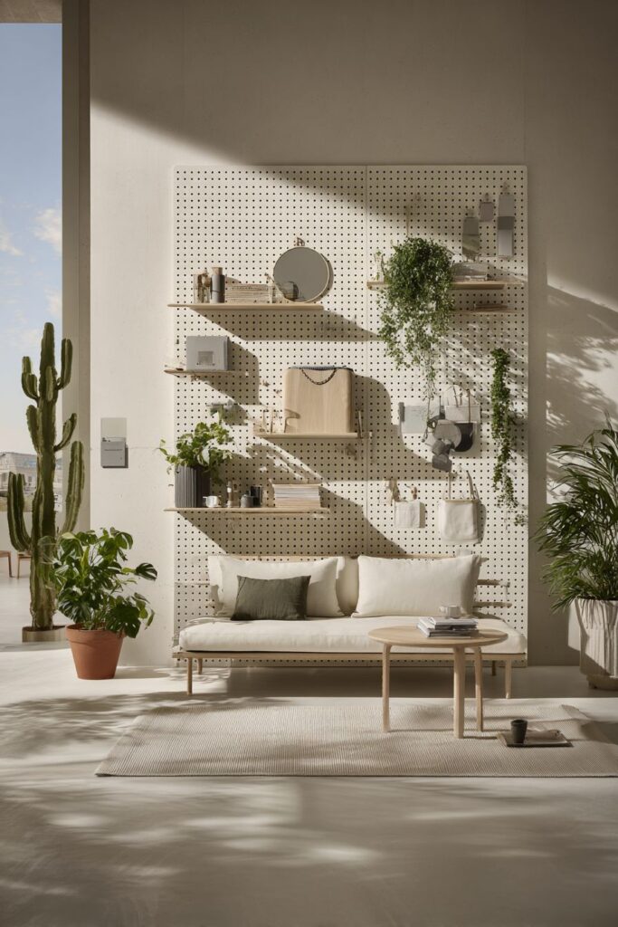 Scandinavian Pegboard Organization System