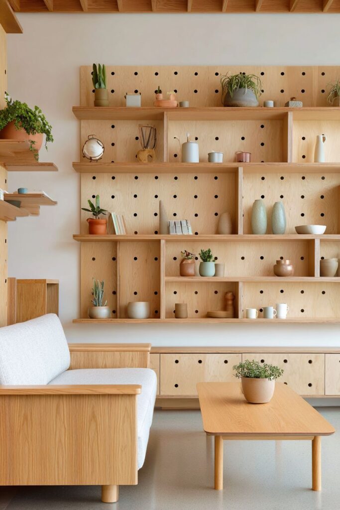 Scandinavian Pegboard Organization System