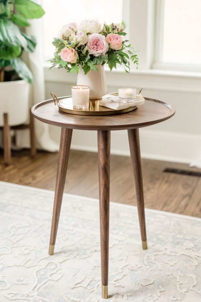 Living Room Side Table Curated Display
