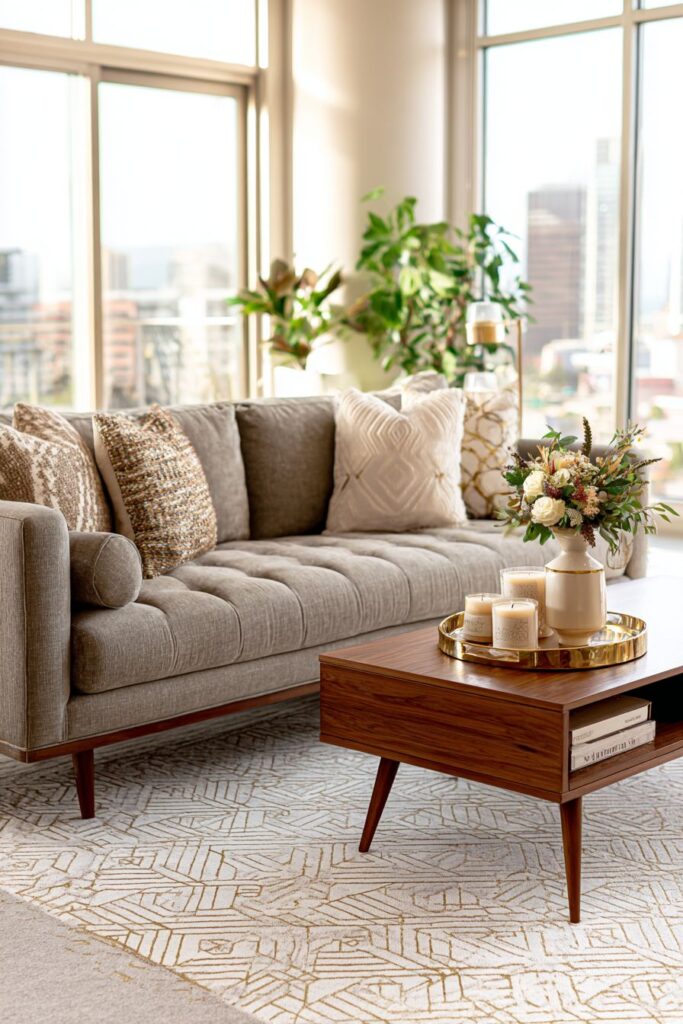 Living Room Side Table Curated Display