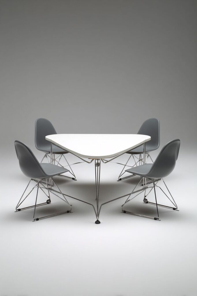Triangular Corner Table Design