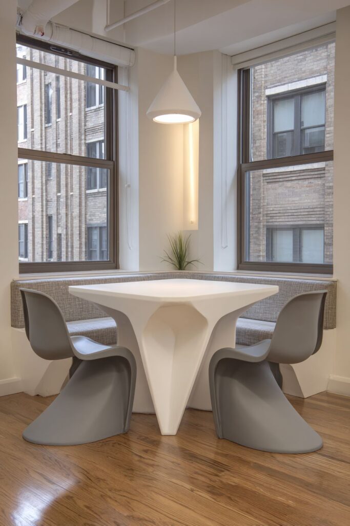 Triangular Corner Table Design