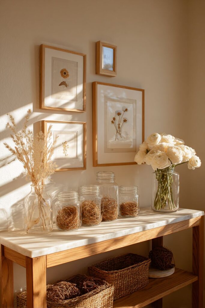 Gallery Wall with Botanical Charm
