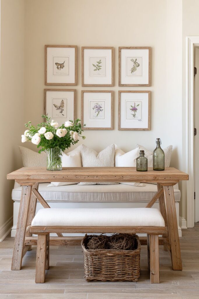 Gallery Wall with Botanical Charm