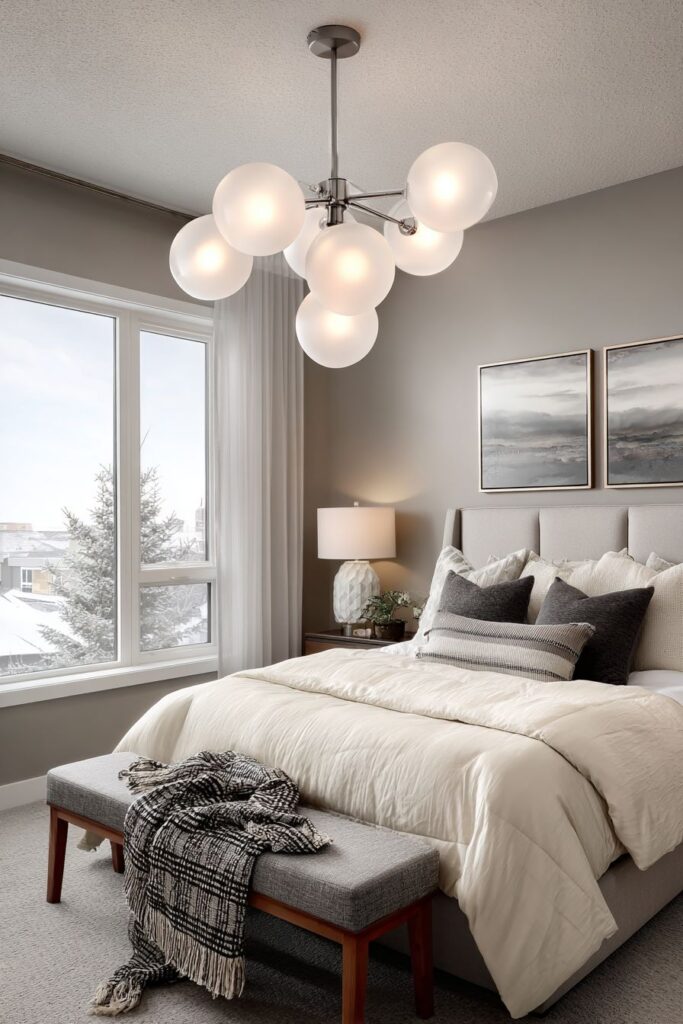 Statement Lighting Winter Ambiance