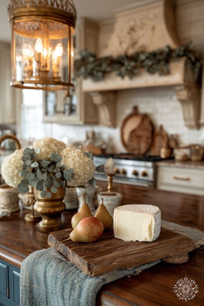 French Country Winter with Vintage Charm
